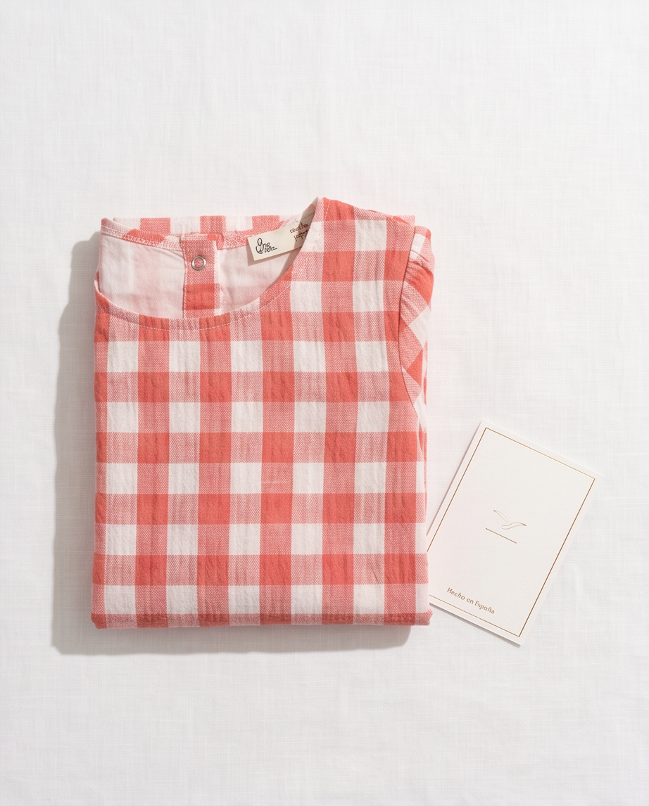Robe Vichy Rose Enfant 6 ans